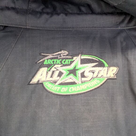 North End Men's Warm Logik Arctic Cat All Star Hooded Jacket Black XL Coat - Picture 3 of 16